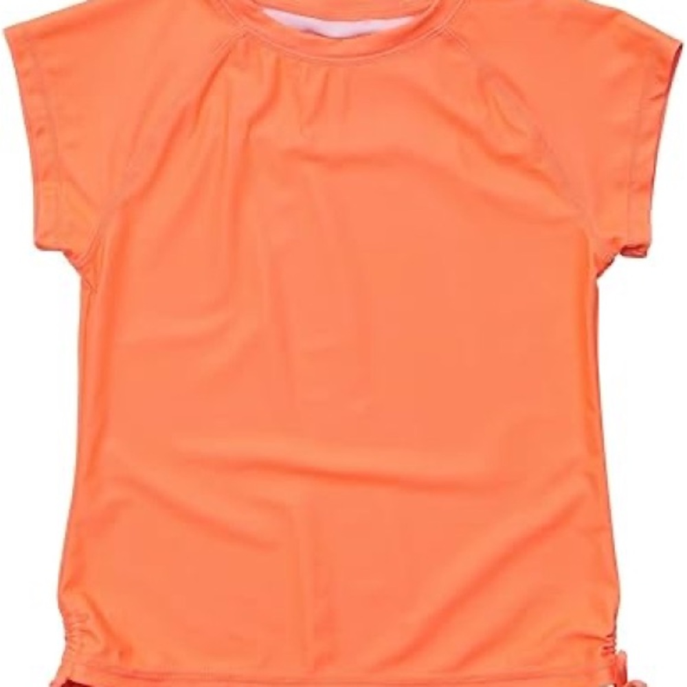 Snapper Rock Tangerine Rashguard with Side Ties